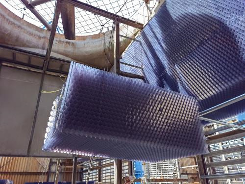 玻璃鋼冷卻塔安裝要求,玻璃鋼冷卻塔安裝吋應注意的事項